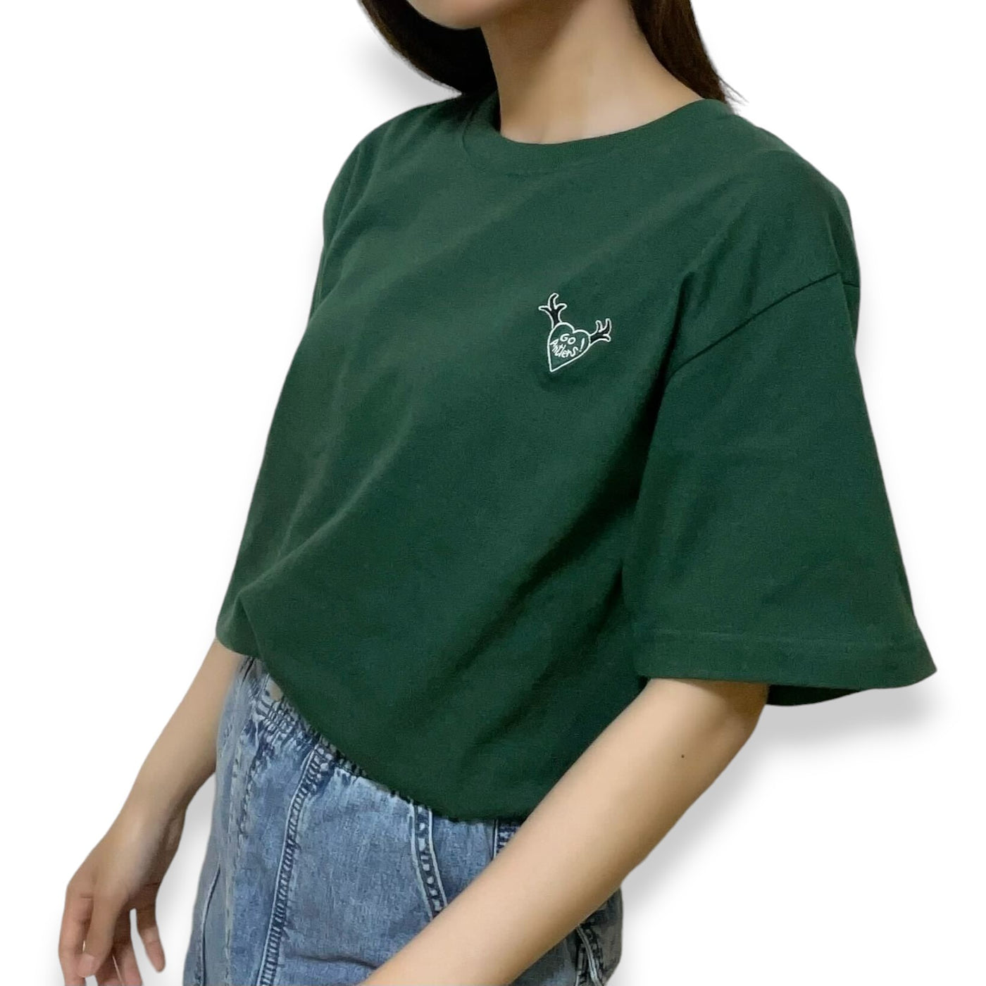 "tsuno" heart　Tシャツ（GREEN）