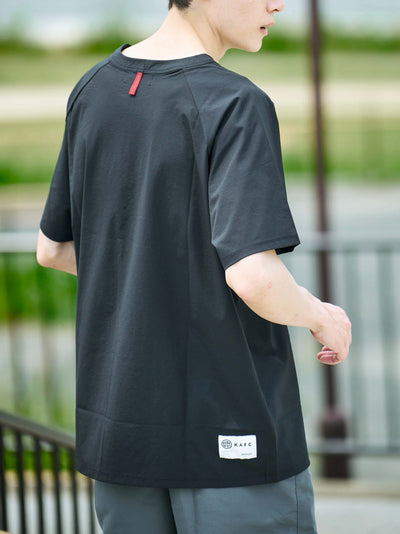 ナイロンストレッチT（BLACK）