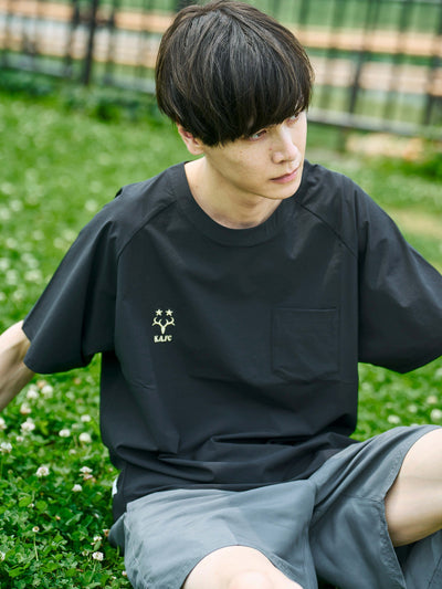 ナイロンストレッチT（BLACK）