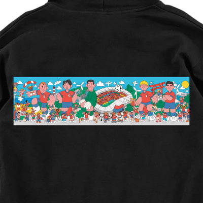 DAN-WOODGER × KASHIMA ANTLERS フーディ（ブラック）