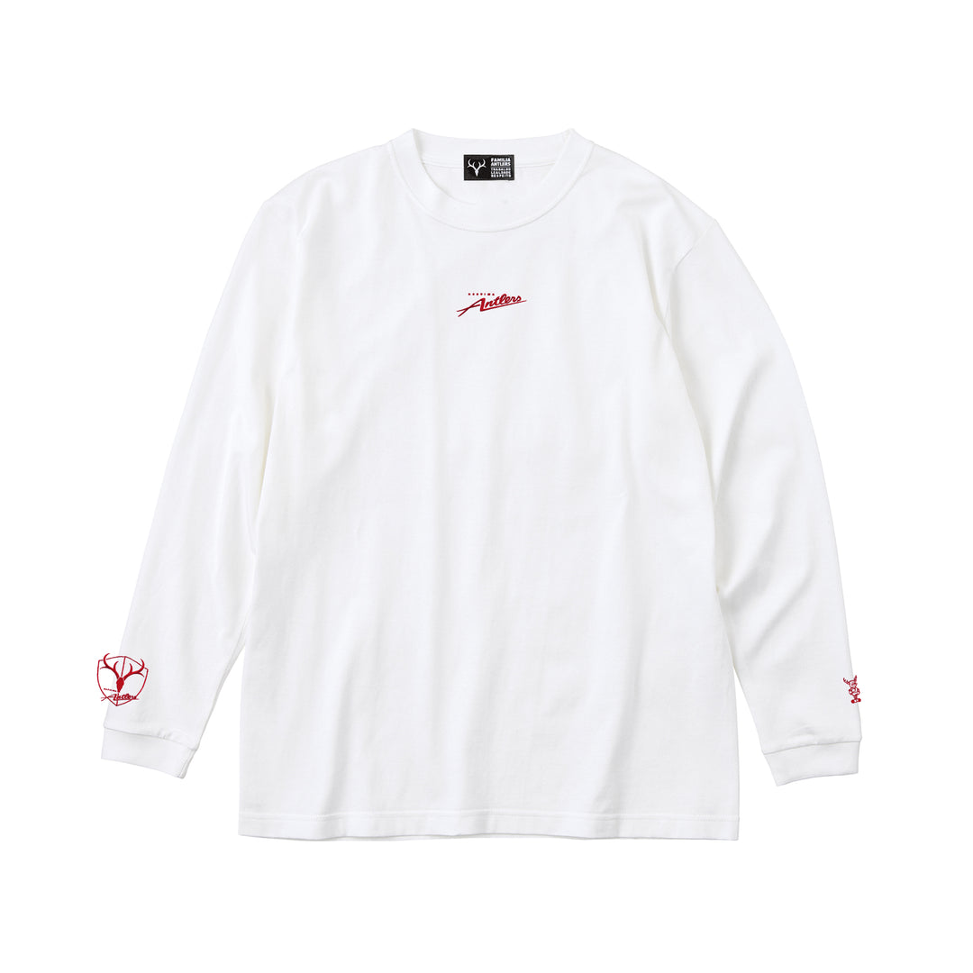 刺繍するアントラーズロングスリーブTシャツ（ロゴ）【予約】 – 鹿島