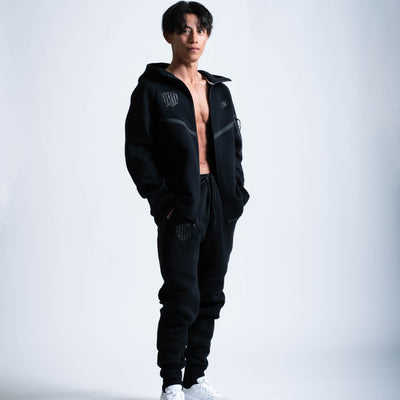 NIKE テックフリースWRフルジップL/Sフーディ（ブラック）