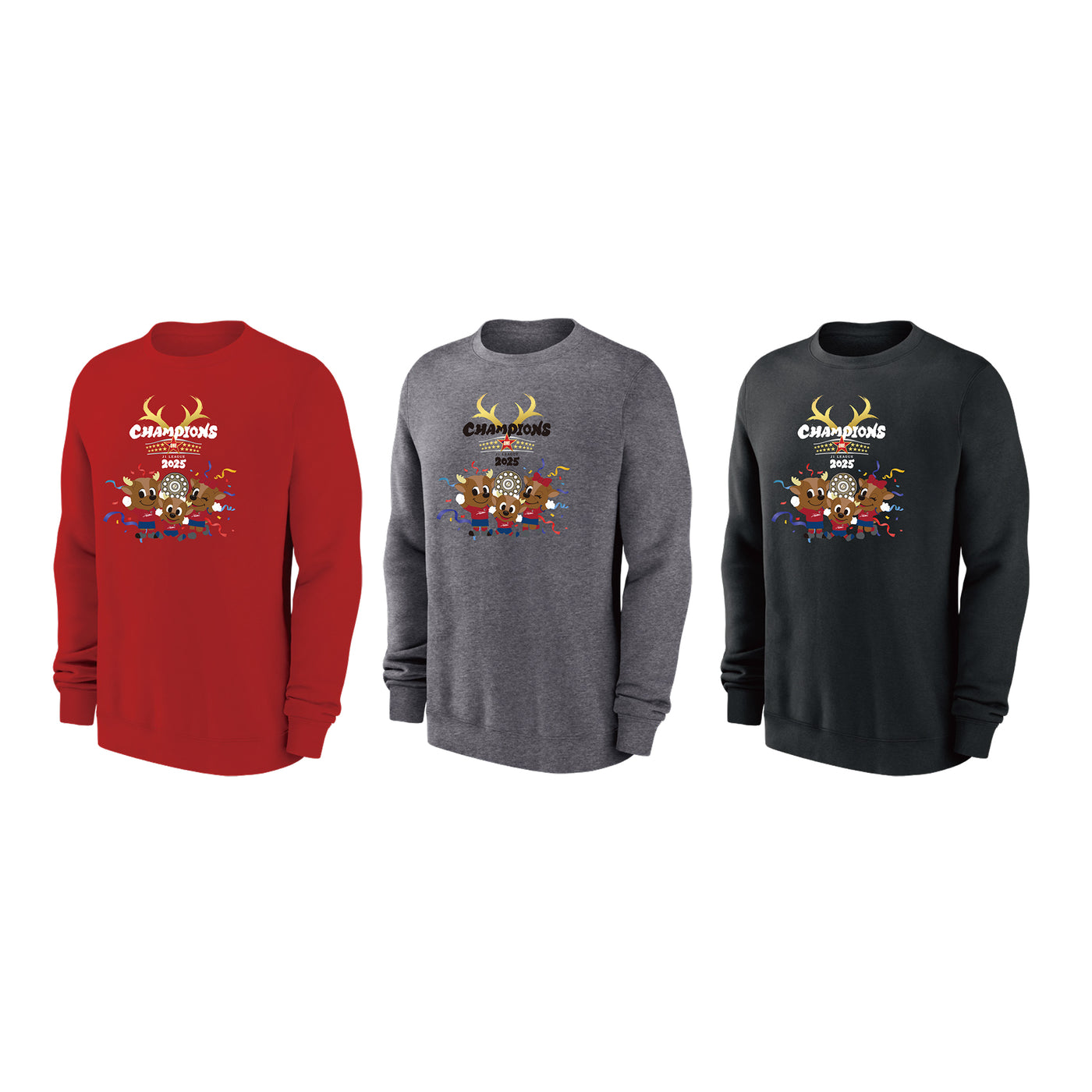 鹿島アントラーズ スウェット 支給品 25J1リーグ優勝記念スウェット（マスコット）全3色【予約】 – 鹿島