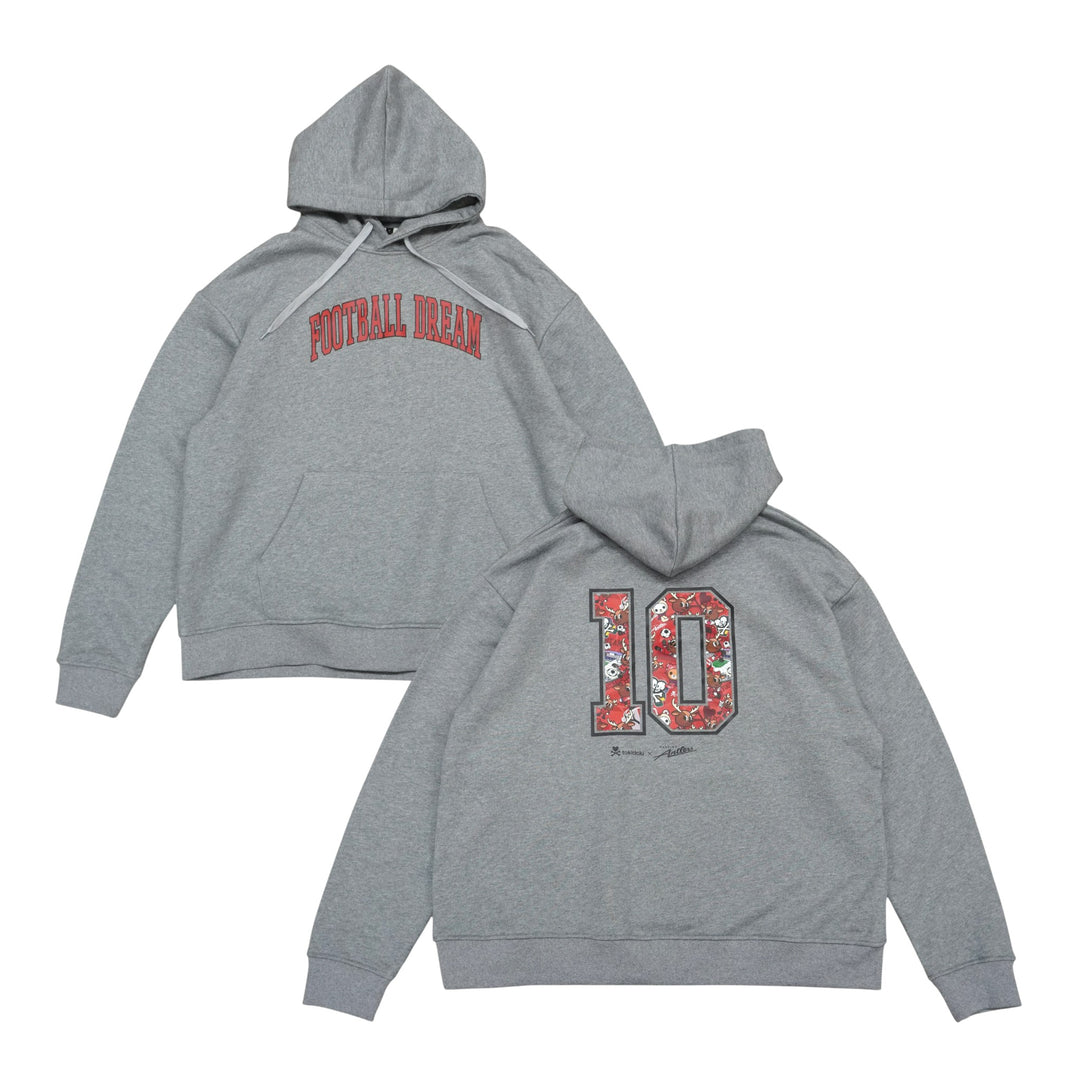 鹿島アントラーズ　パーカー　グレー　レア商品 tokidoki × Antlers 総柄ナンバーフーディー（全3色）【受注】 – 鹿島