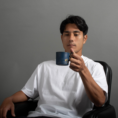 やちむんコーヒーカップ「13」 / 本田星陶所【受注】
