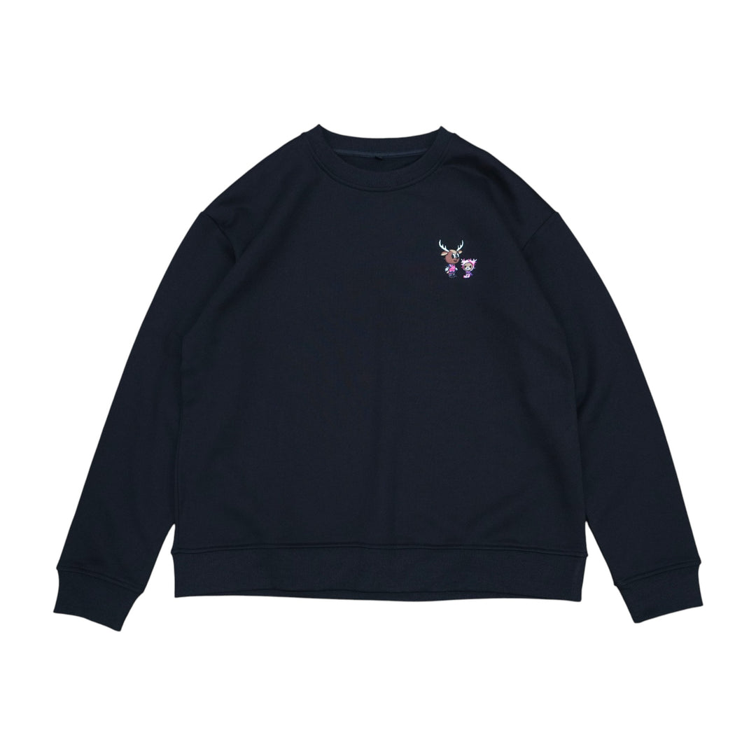 tokidoki × Antlers ワンポイント刺繍スウェットクルーネック（全2色