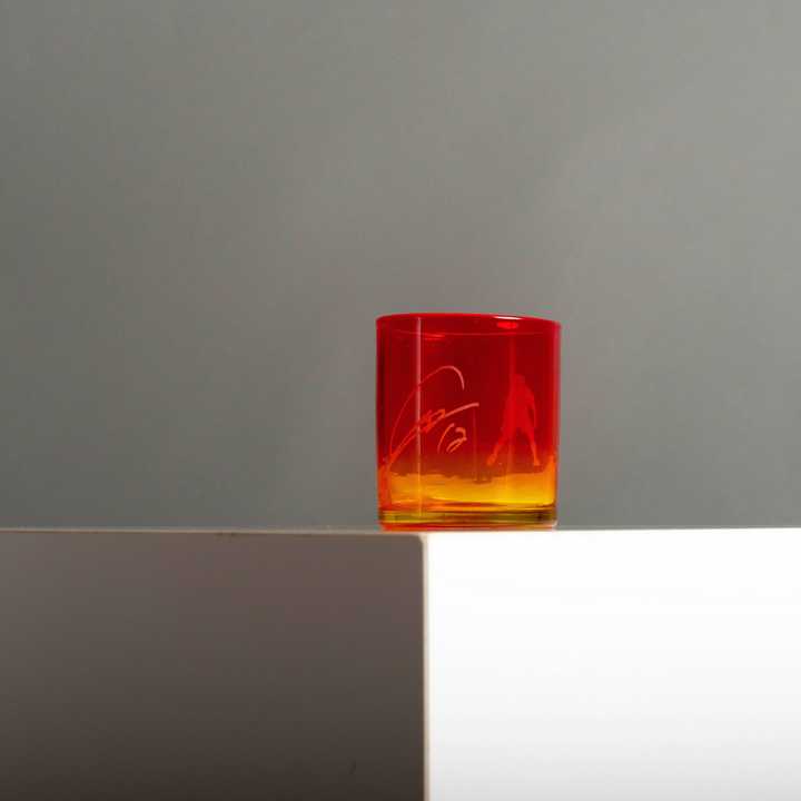 赤色エッチング装飾ガラス Amazon | MyGift エッチングガラスカラークリスマスワイングラス 4個