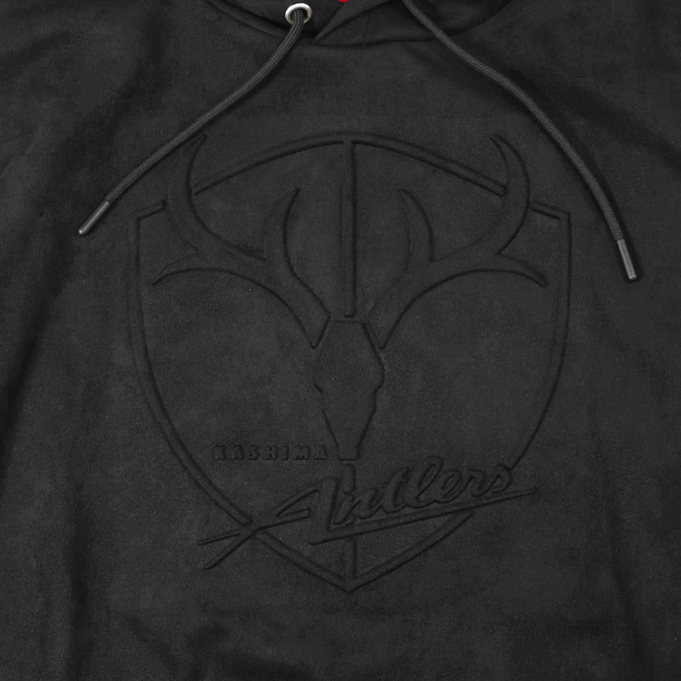 POLYSUEDE EMBOSS LOGO HOODIE（全2色）