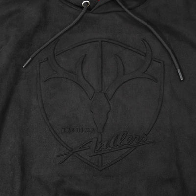 POLYSUEDE EMBOSS LOGO HOODIE（全2色）