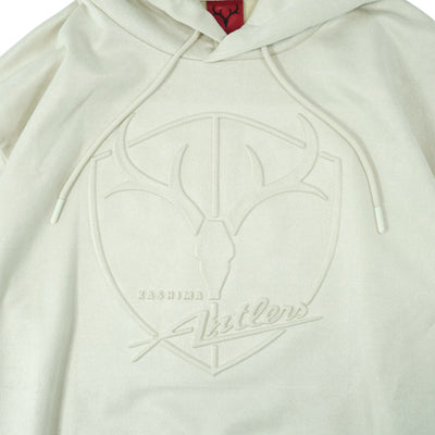 POLYSUEDE EMBOSS LOGO HOODIE（全2色）