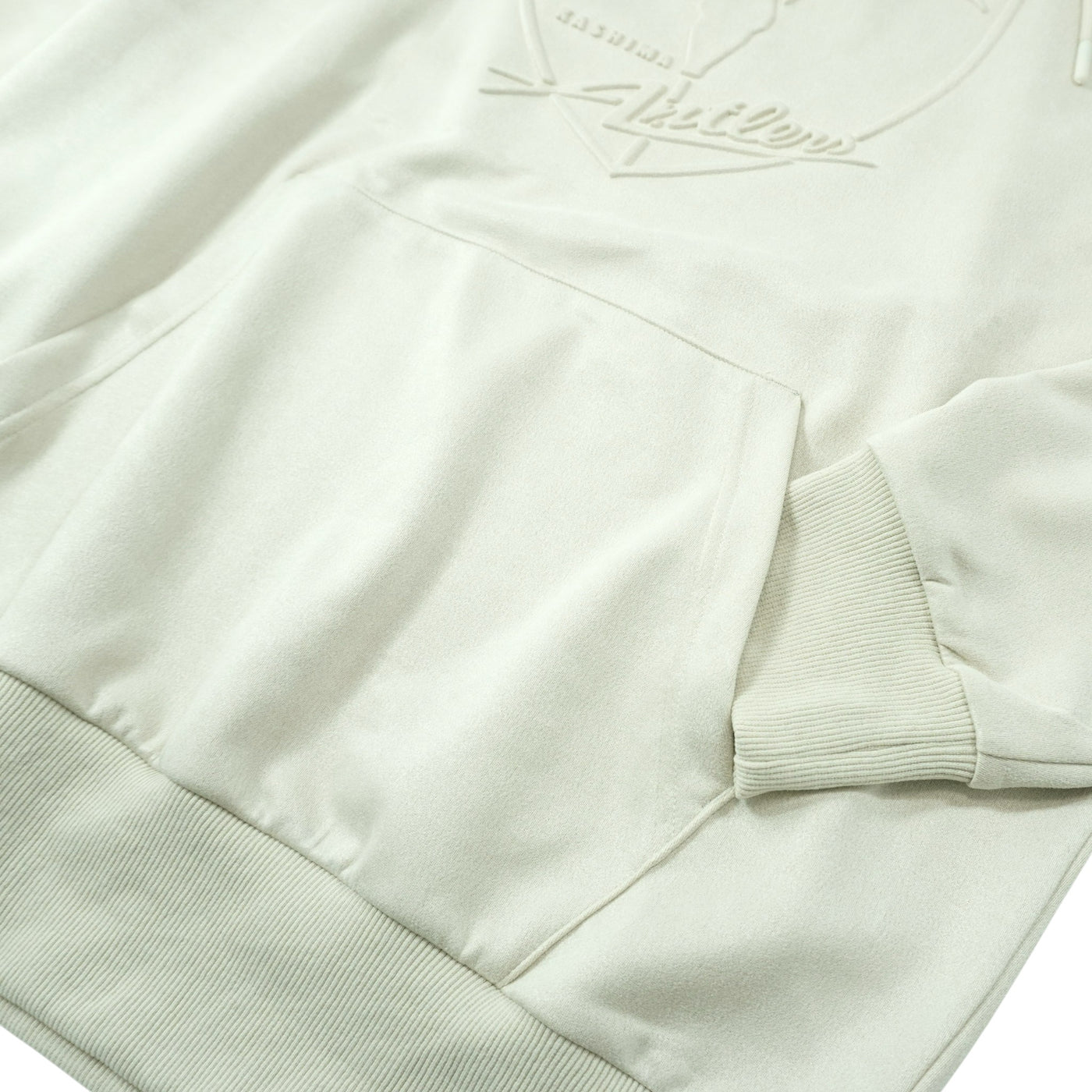 POLYSUEDE EMBOSS LOGO HOODIE（全2色）