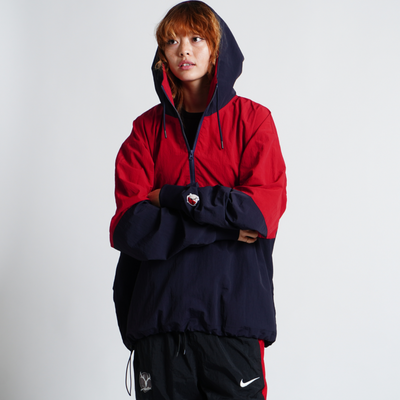 アノラックジャケット（ネイビー/レッド）