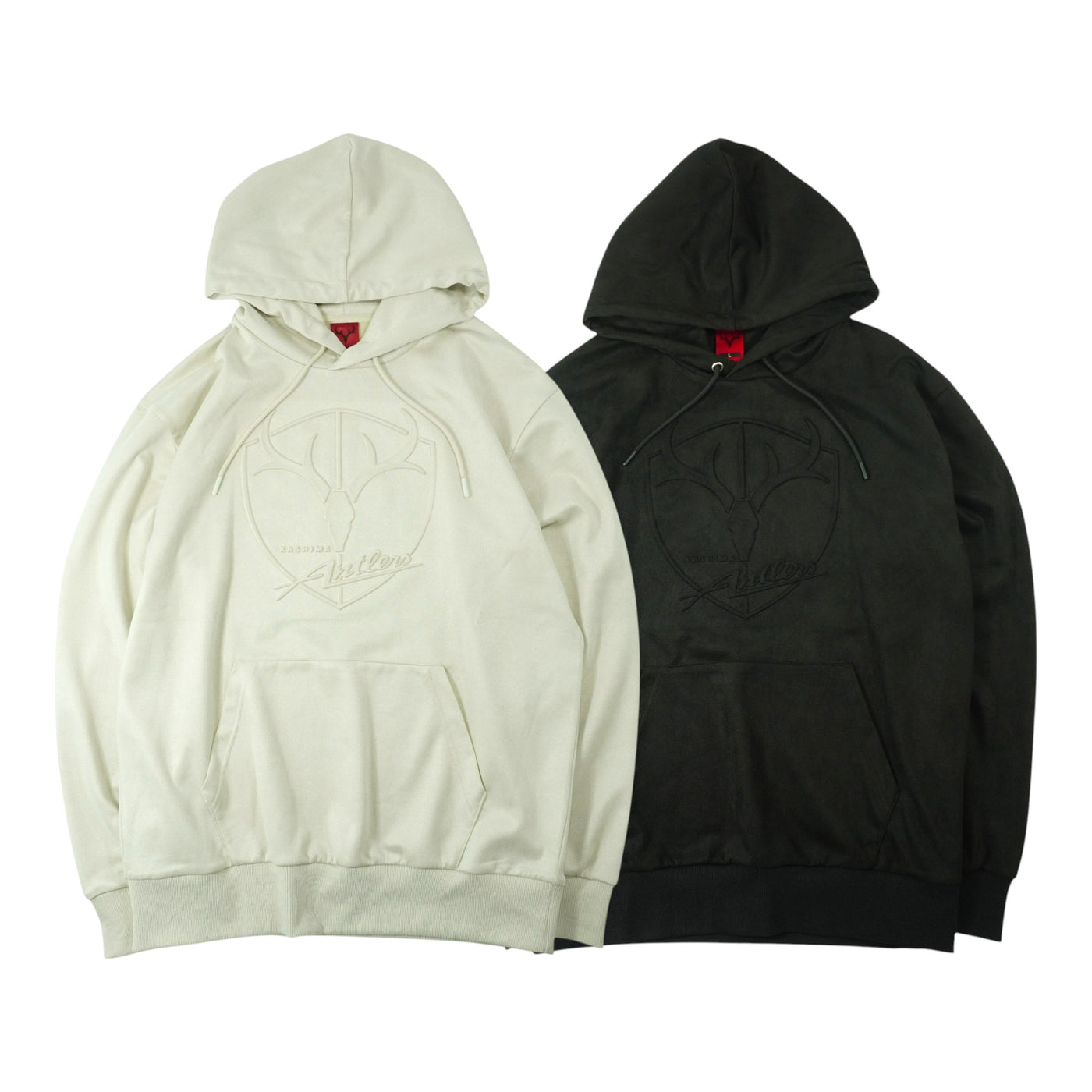 POLYSUEDE EMBOSS LOGO HOODIE（全2色）