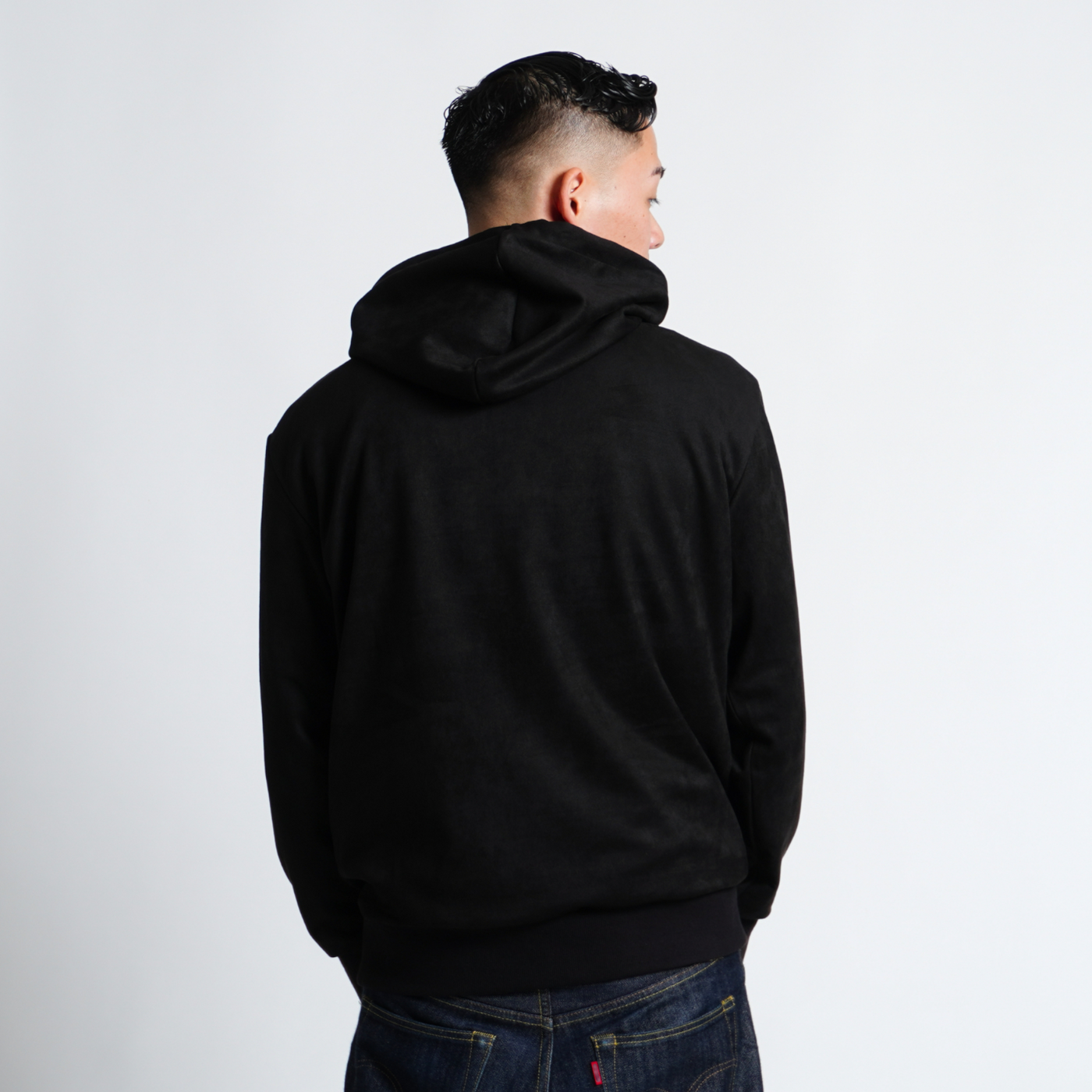 POLYSUEDE EMBOSS LOGO HOODIE（全2色）