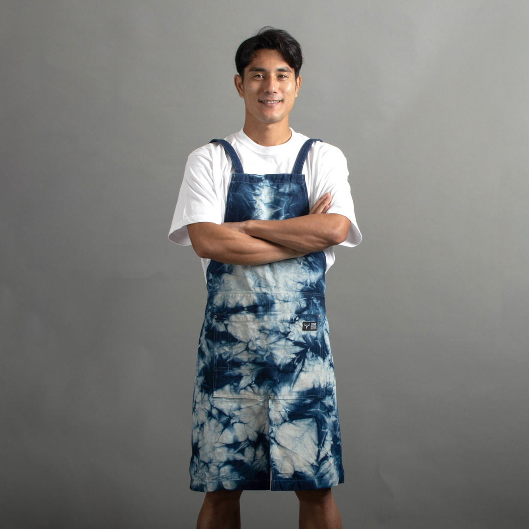 アンティーク　羊飼い　藍染め　スモック アンティーク 羊飼い 藍染め スモック