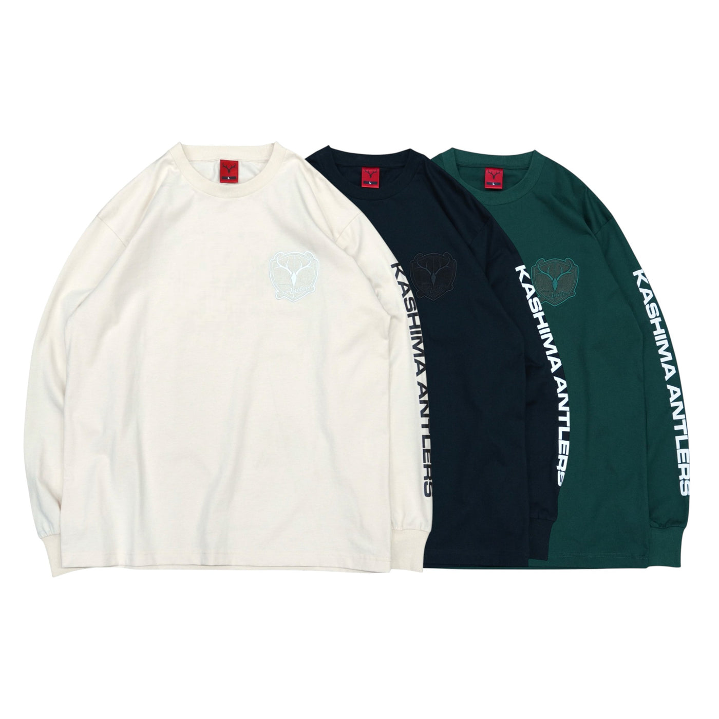 SUEDE EMBLEM SLEEVE LOGO TEE（全3色）