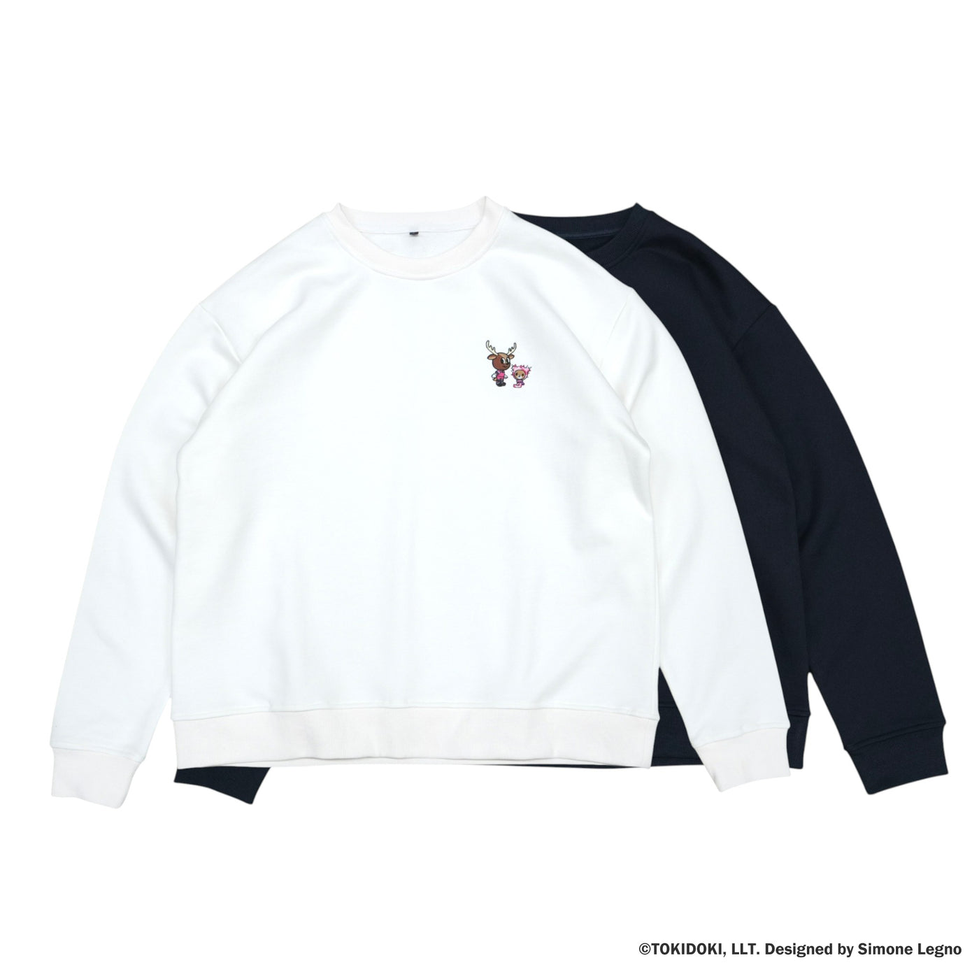 tokidoki × Antlers ワンポイント刺繍スウェットクルーネック（全2色）
