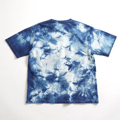 絞り染めTシャツ(サイン刺繍) / 琉球藍研究所【受注】