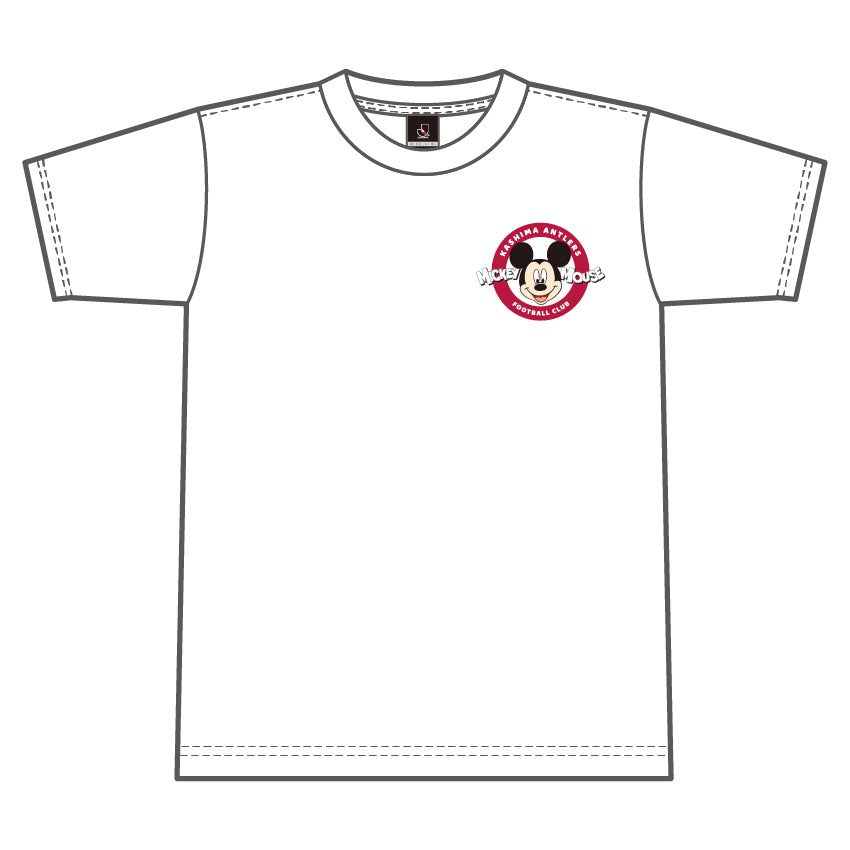 鹿島　アントラーズ　ミッキー　マウス　ディズニー　Sサイズ　Tシャツ Jリーグ オフィシャル 鹿島アントラーズ&ディズニー ミッキーマウス