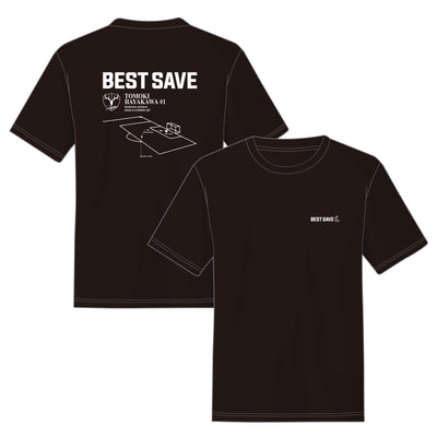 早川選手4月度ベストセーブ賞受賞記念Tシャツ（BLACK）【受注】