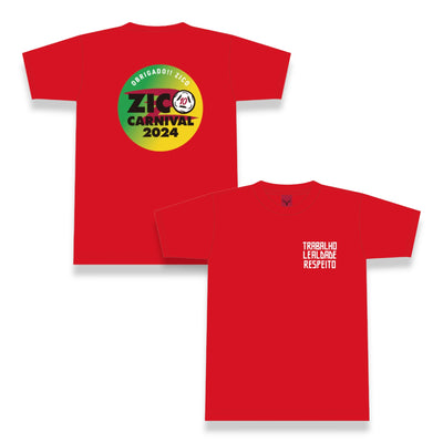 ZICO CARNIVAL ロゴTシャツ（レッド）