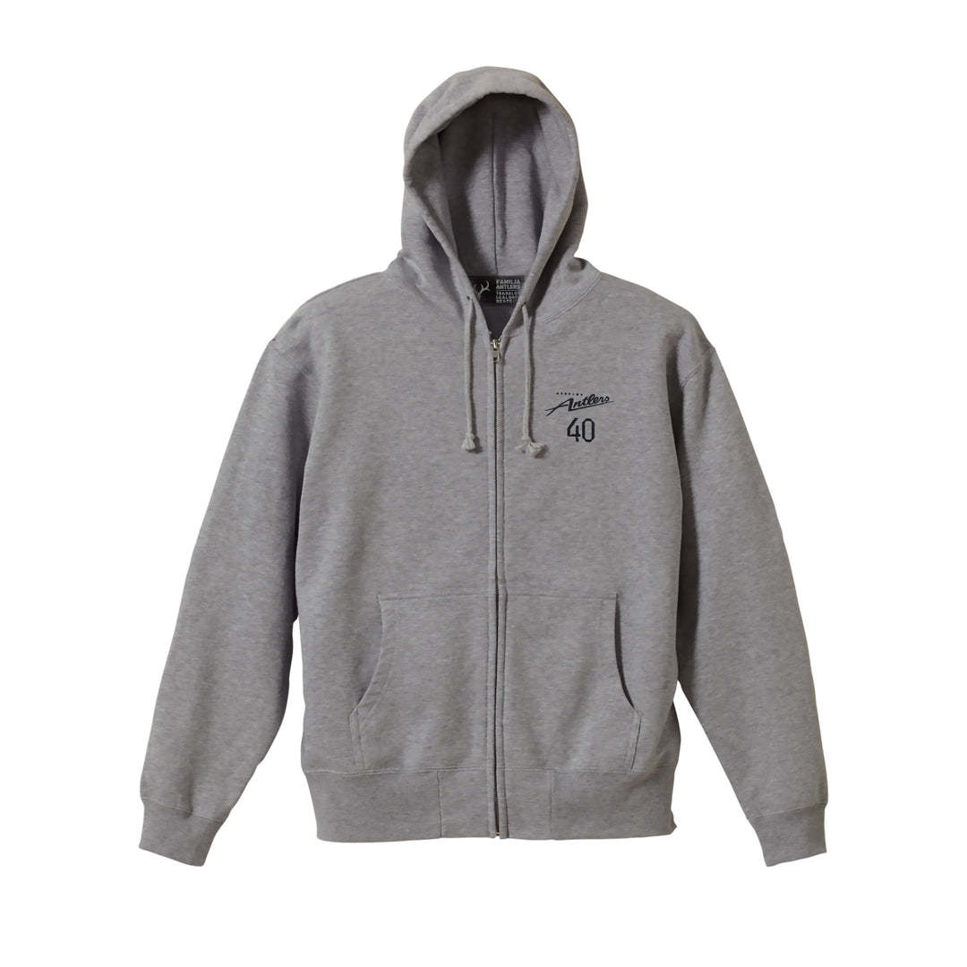 刺繍するアントラーズジップフーディー（ロゴ・ナンバー）【予約