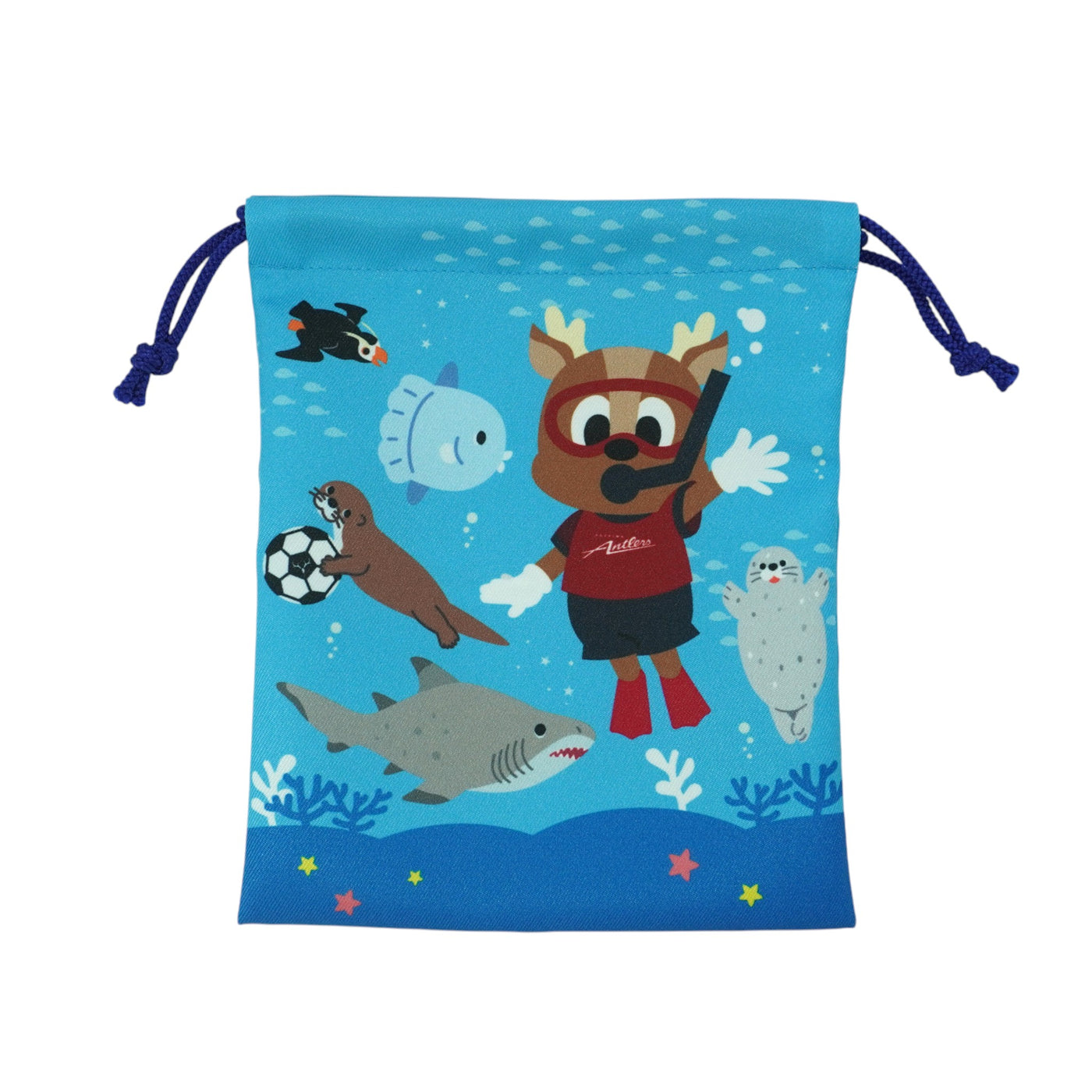 アクアワールド大洗×鹿島アントラーズ 巾着