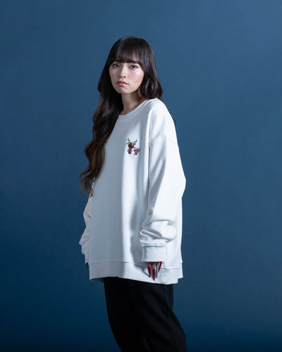 tokidoki × Antlers ワンポイント刺繍スウェットクルーネック（全2色）