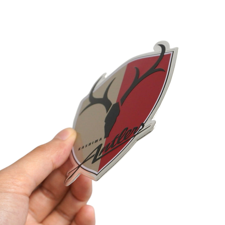 鹿島アントラーズ　エンブレム3Dアルミステッカー2枚セット 鹿島アントラーズ エンブレム3Dアルミステッカー2枚セット 鹿島