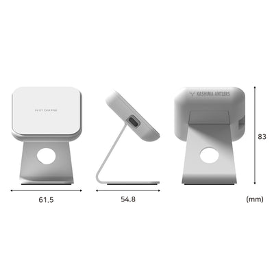 STAND:ON 2WAY ミニワイヤレス充電器　アントラーズモデル（チャコールブラック）