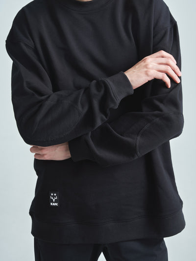 KASHIMA ANTLERS エルボーパッチスウェット（BLACK）