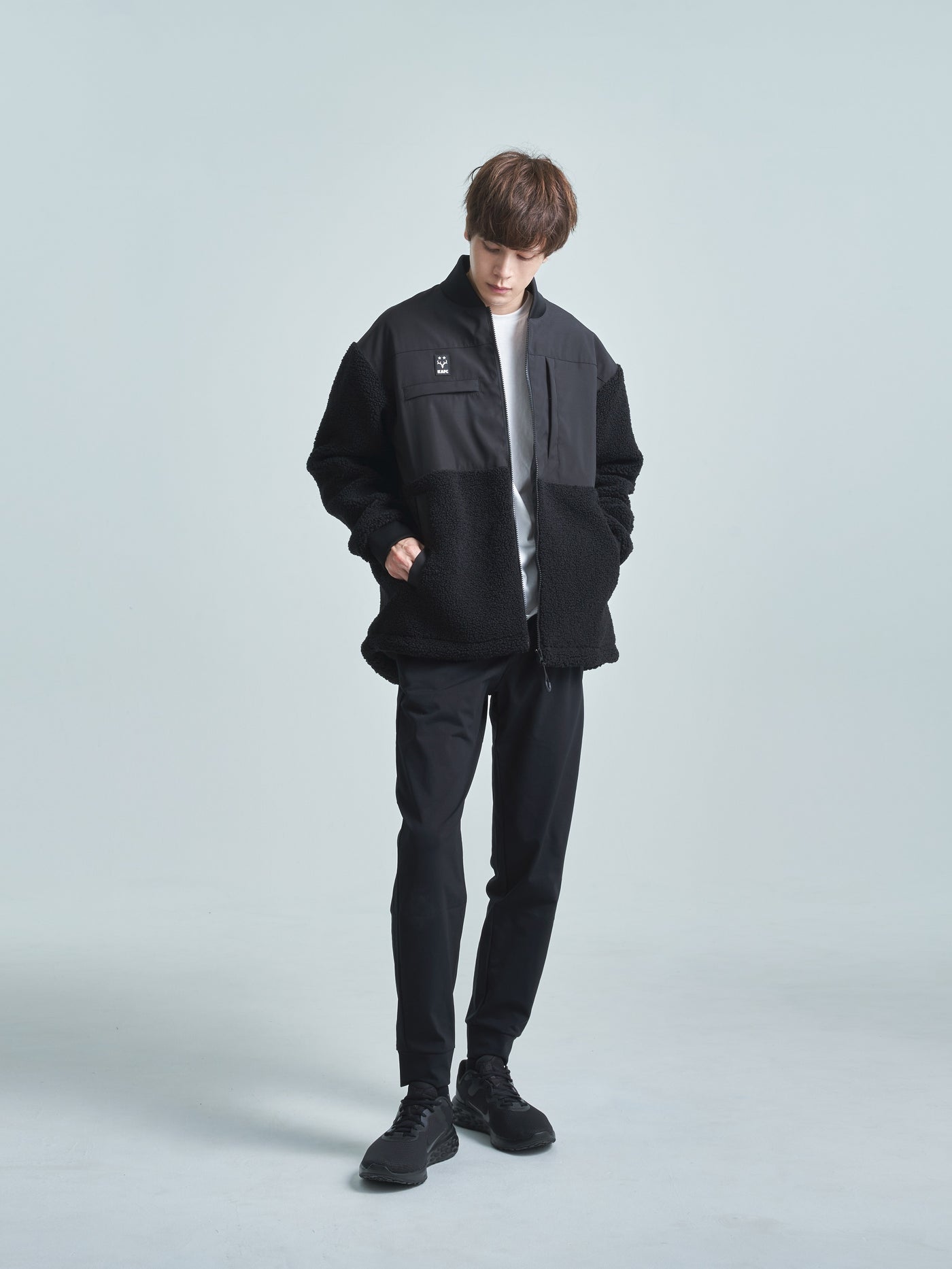KASHIMA ANTLERS ボアジップジャケット（BLACK）